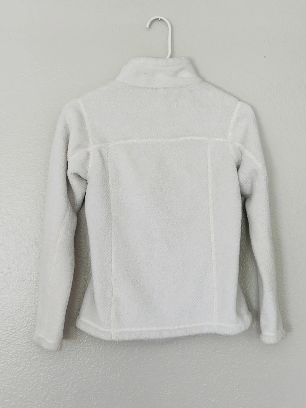 Patagonia Off-White Fleece Quarter-Zip Sweater